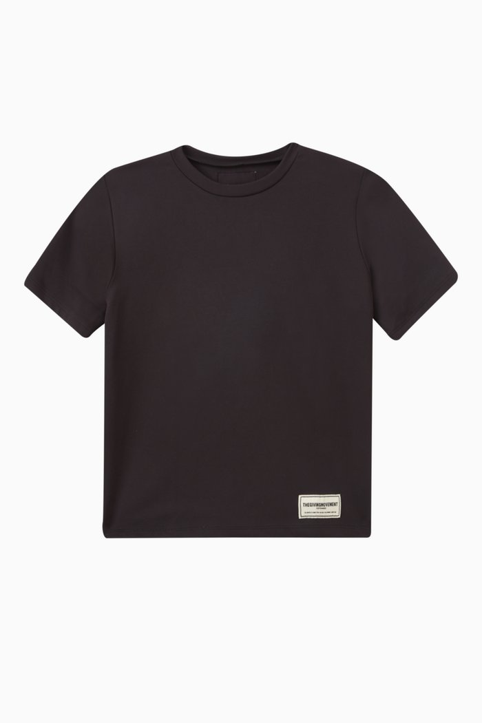 

Eco-print Logo T-shirt in Light Softskin100©, Black