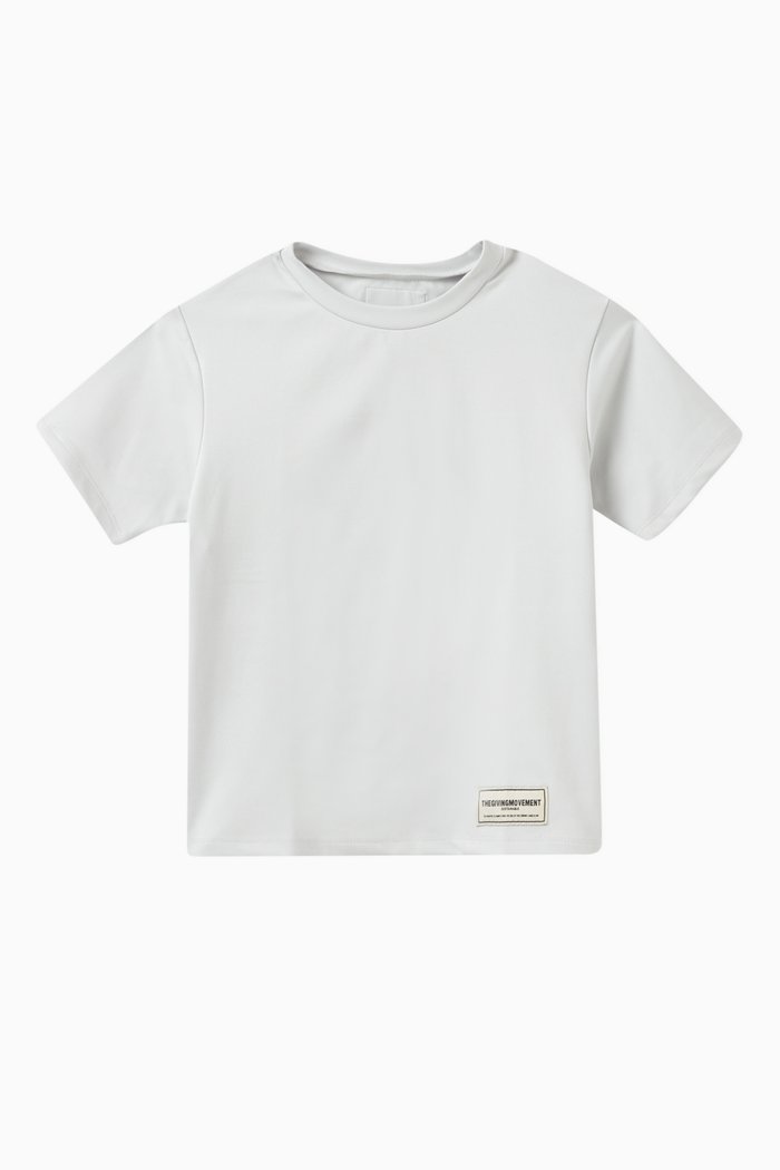 

Eco-print Logo T-shirt in Light Softskin100©, Grey