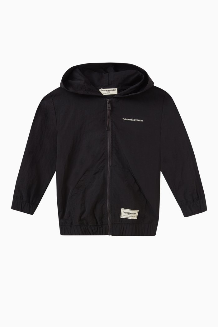 

Hooded Jacket in Re-Shell100©, Black