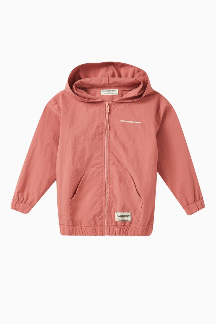 

Hooded Jacket in Re-Shell100©, Pink