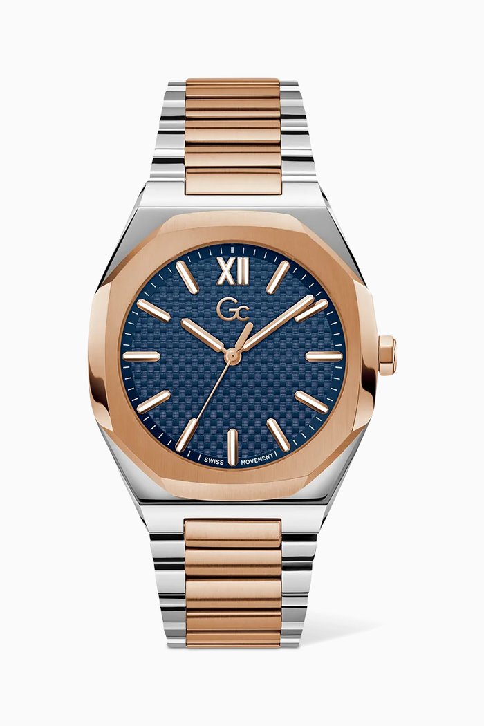 Coussin Sleek Quartz Stainless Steel Watch, 42mm, Blue