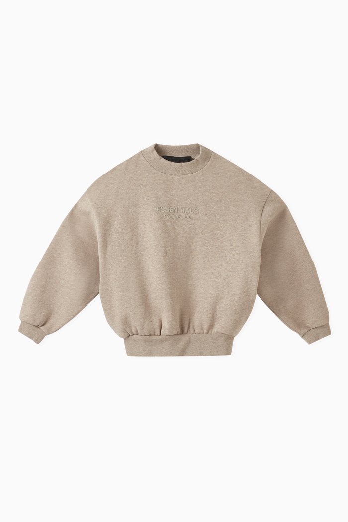 

Logo Crewneck Sweatshirt in Cotton-fleece, Neutral