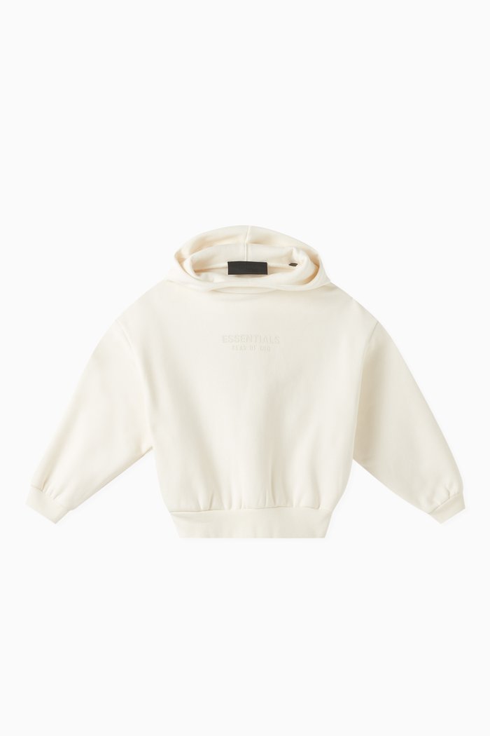 

Essentials Hoodie in Cotton-fleece, White