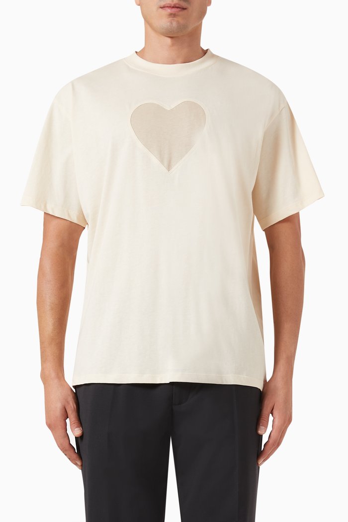 

Heart T-shirt in Cotton-jersey, Neutral