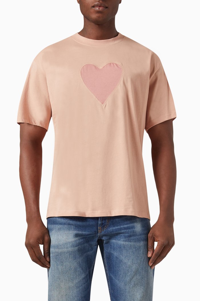 

Heart T-shirt in Cotton-jersey, Pink