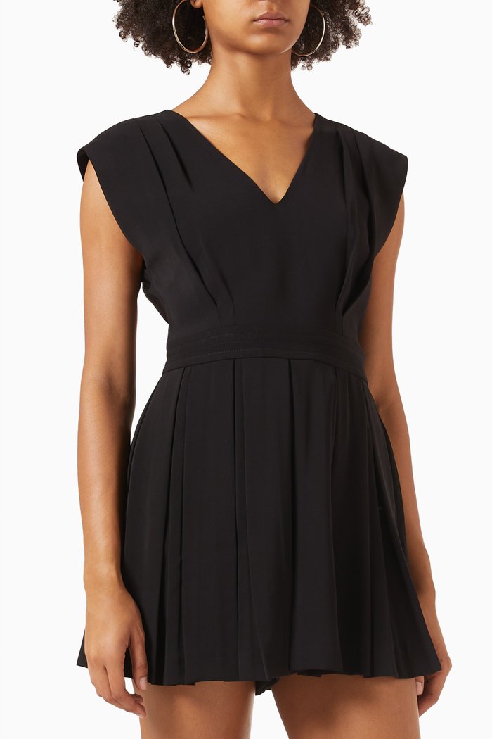 

Carina Sleeveless Playsuit, Black