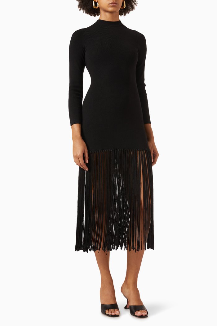 

Sheyna Dress in Viscose-knit, Black