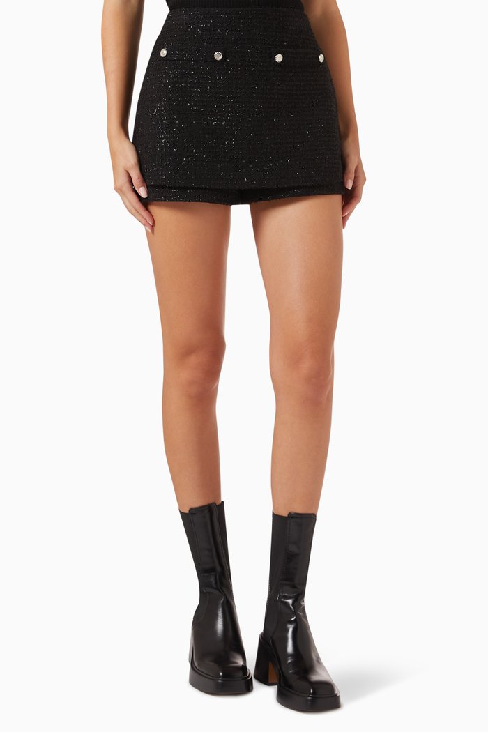 

Iateau Skorts in Tweed, Black