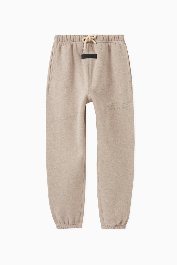 Essentials Logo Sweatpants in Cotton-fleece, Neutral