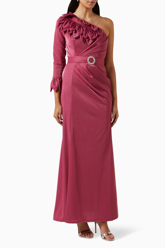 

Belted Maxi Dress, Pink
