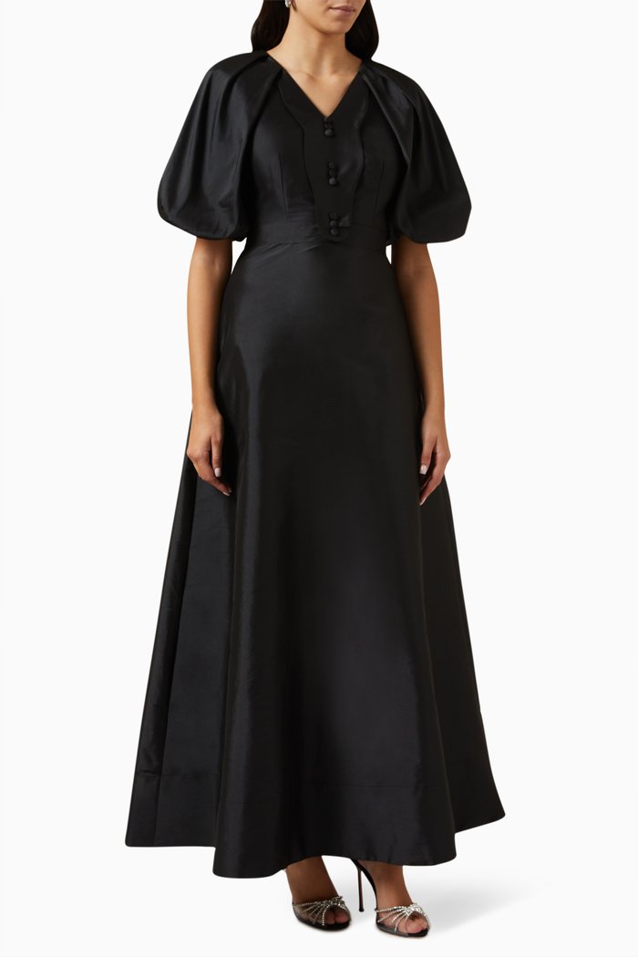 

Buttoned Dress, Black