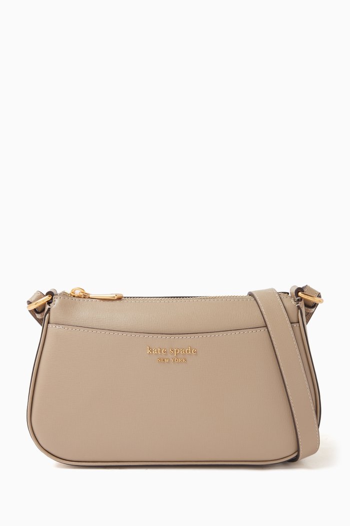 

Small Bleecker Crossbody Bag in Leather, Grey
