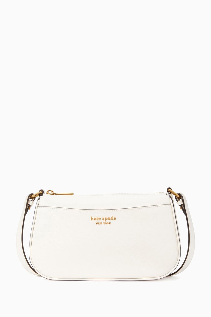 

Small Bleecker Crossbody Bag in Leather, White