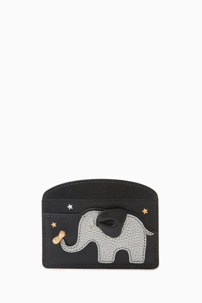 Carnival Cardholder in Leather, Black