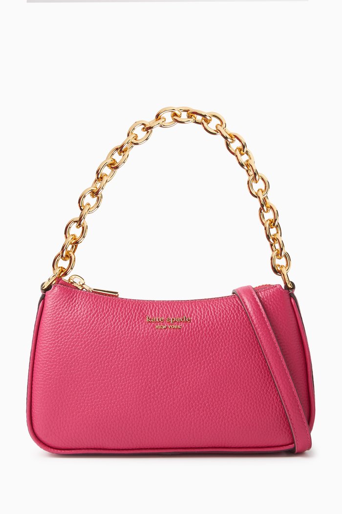 

Small Jolie Convertible Bag in Leather, Red