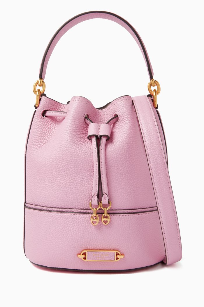 Small Gramercy Bucket Bag in Leather, Pink