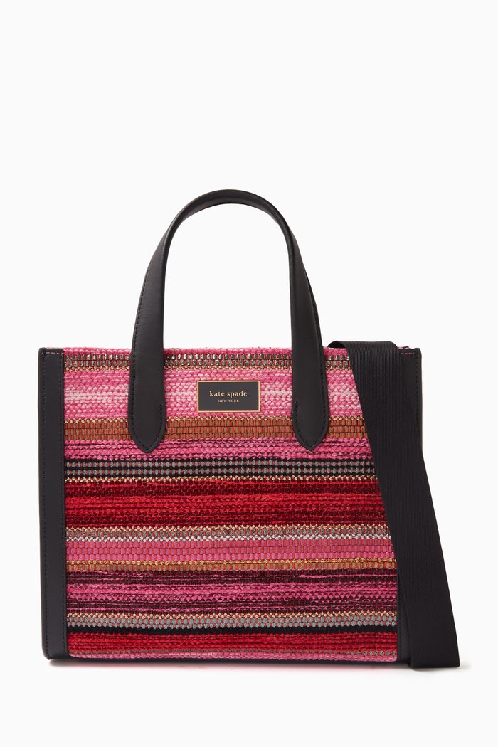 

Small Manhattan Carnival Striped Tote Bag, Pink