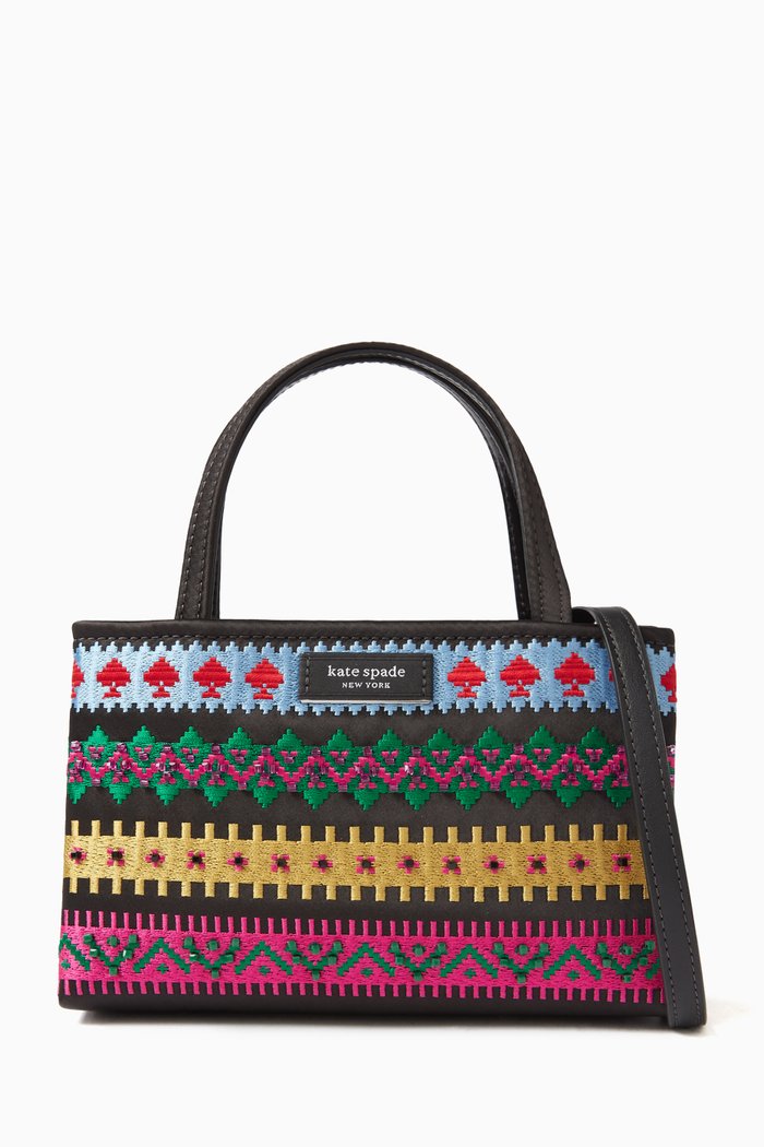 

Mini Sam Icon Fair Isle Tote Bag, Blue