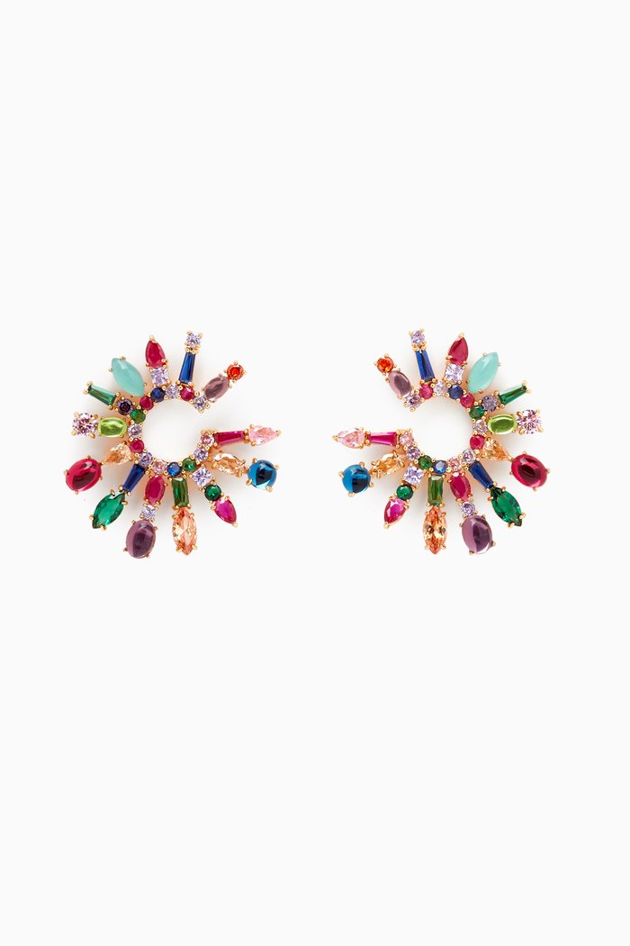 

Show Time Statement Hoop Earrings, Multicolour