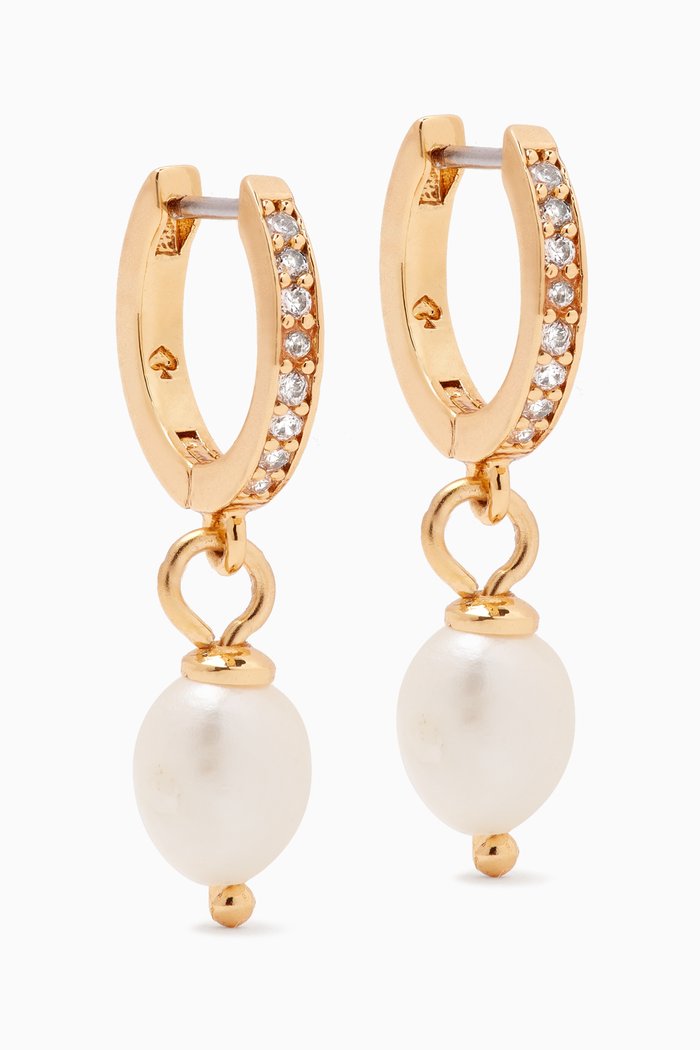 

Precious Delights Drop Earrings, Gold
