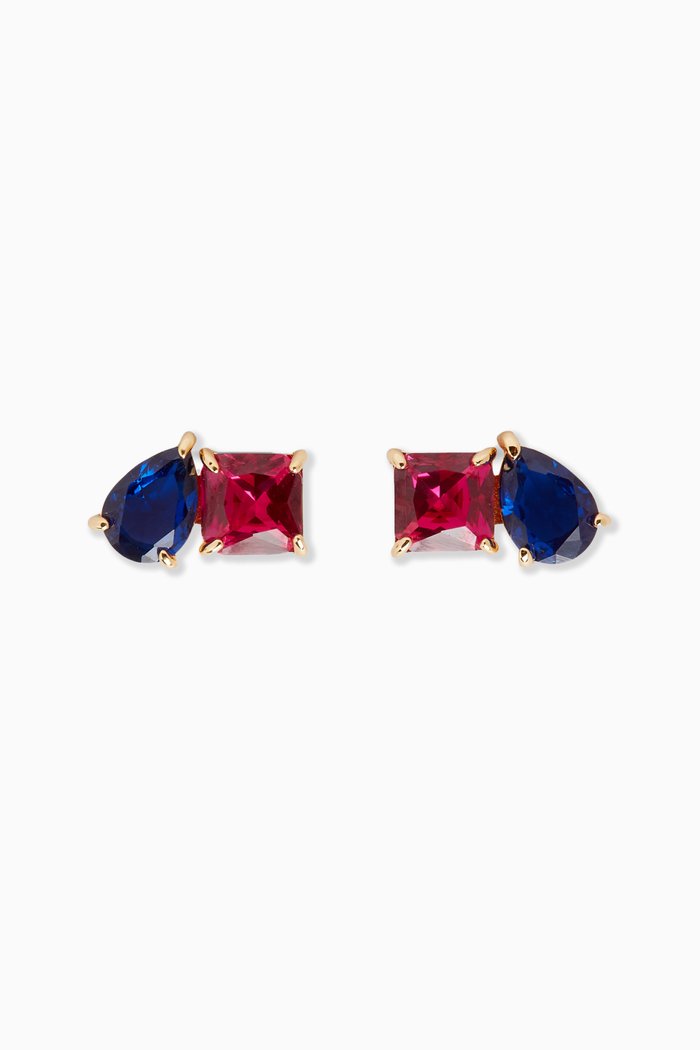 

Showtime Toi et Moi Stud Earrings, Red