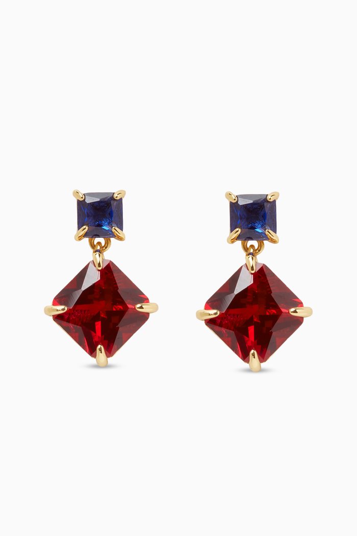 

Showtime Drop Earrings, Red