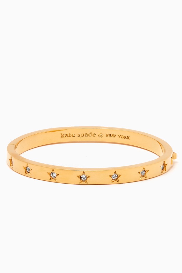 

Set in Stone Star Bangle in Metal, Gold