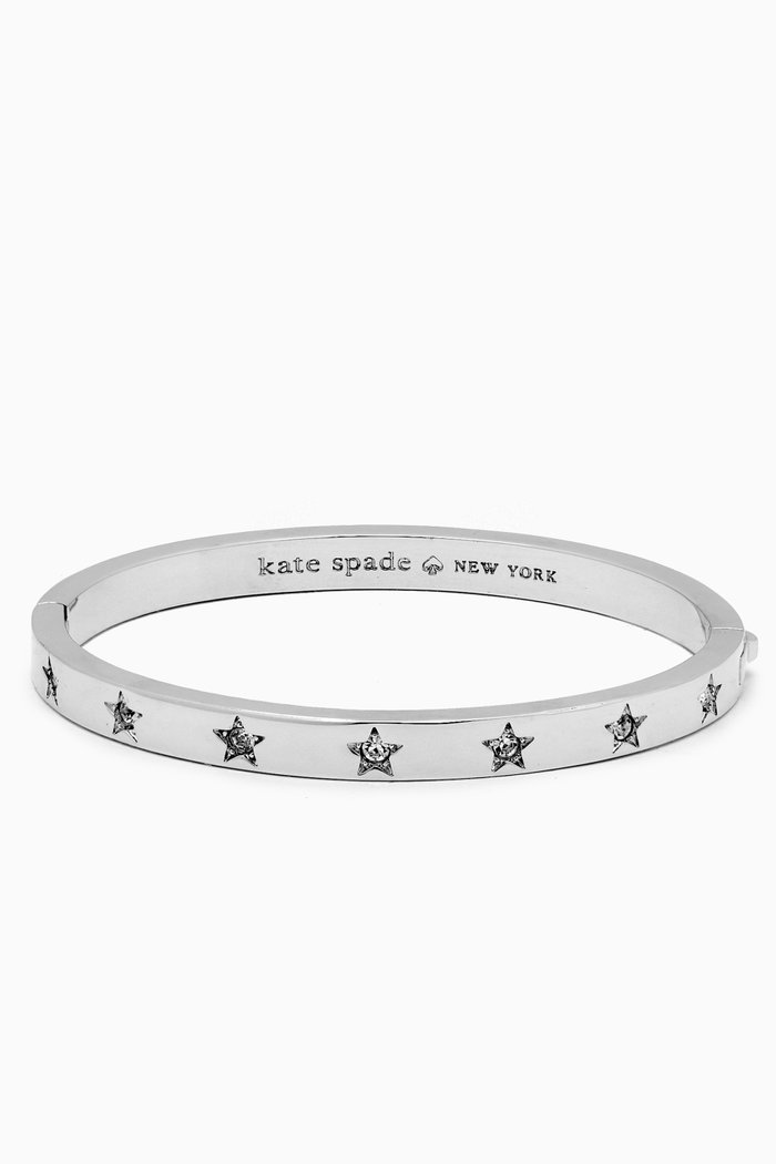 

Set in Stone Star Hinged Bangle, Silver