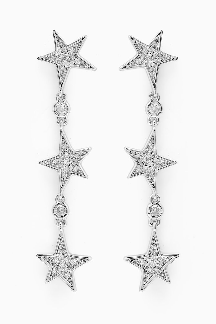 You're A Star Drop Earrings, Silver