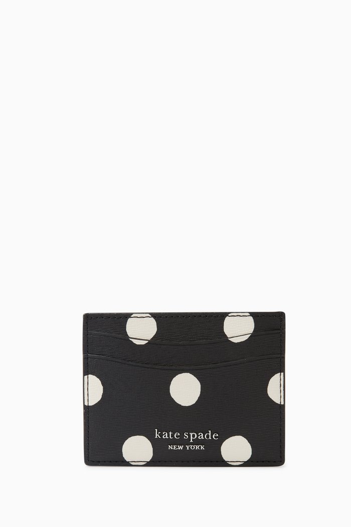 

Morgan Sunshine Cardholder in Faux Leather, Black