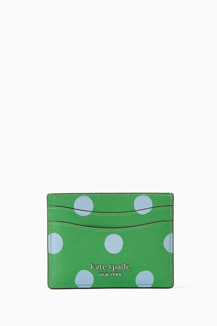 

Morgan Sunshine Cardholder in Faux Leather, Green