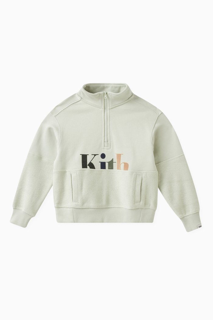 

Kids Hunter II Combo Quarter Zip Sweatshirt in Cotton, Green