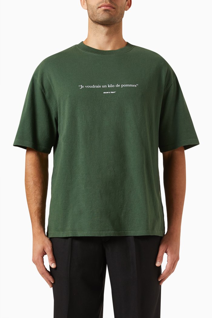 

Je voudrais T-shirt in Cotton Jersey, Green