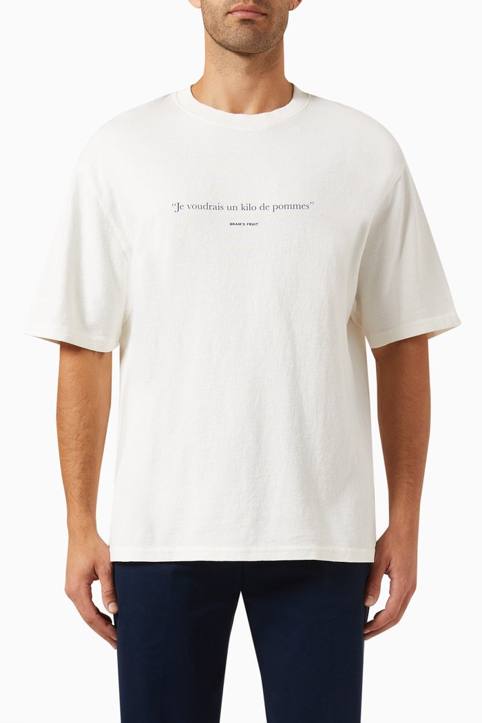 

Je voudrais T-shirt in Cotton Jersey, White