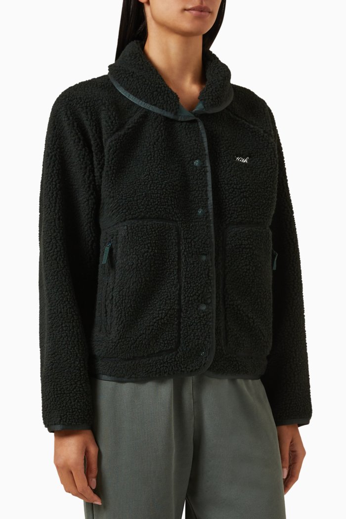 

Grayson Jacket in Sherpa, Green
