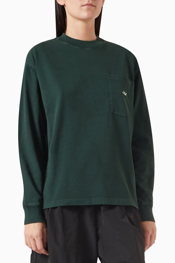 

Oversized Sonoma Sweatshirt in Cotton-jersey, Green