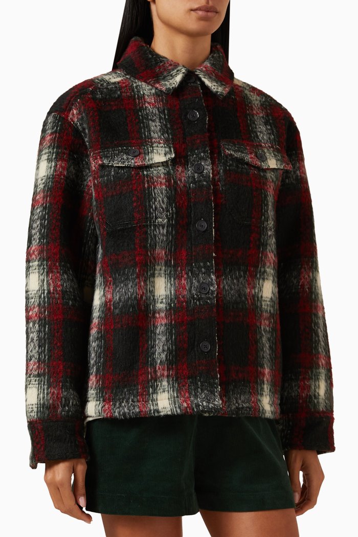 

Fawn II Shacket in Flannel, Black