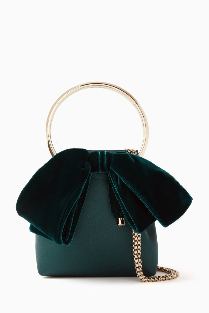 

Bon Bon Bag in Velvet, Green