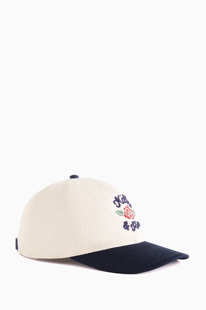 

Kith & Kin Rose Dad Cap in Cotton-twill, Blue