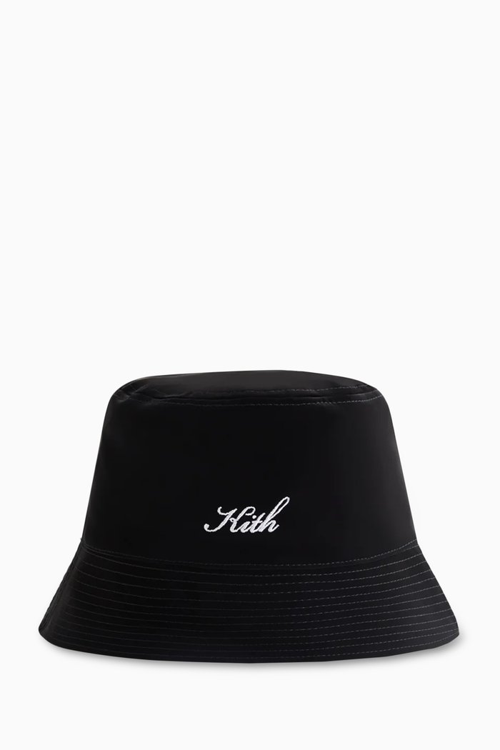 

Arwen Reversible Reflective Bucket Hat in Stretch Nylon, Black