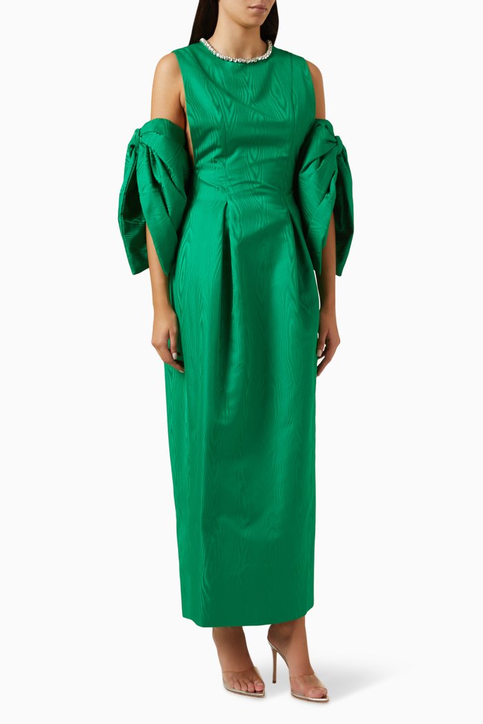 

Embellished Maxi Dress, Green
