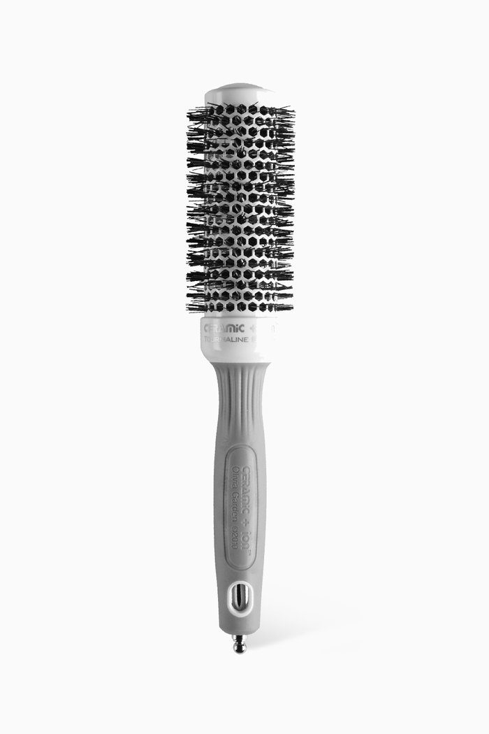 Ceramic Ionic Round Thermal Hair Brush, Colourless