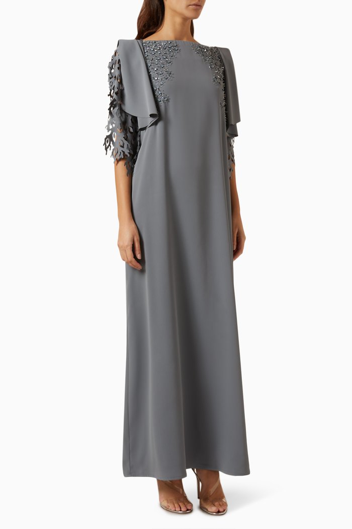 

Bead-embellished Kaftan, Blue