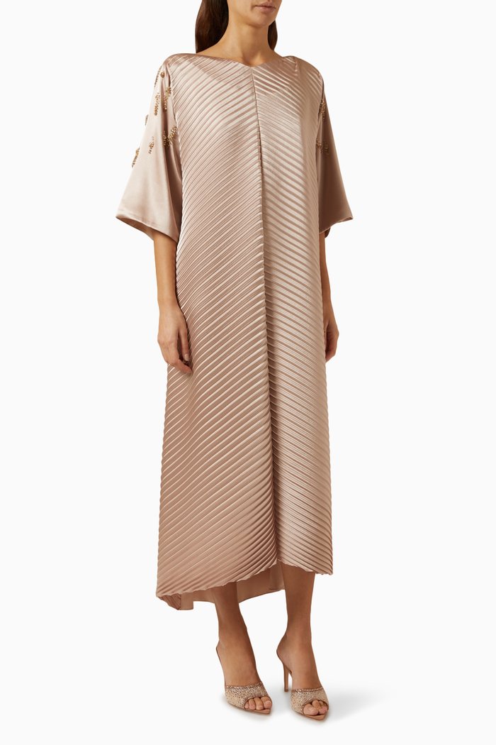 

Bead-embellished Kaftan, Neutral