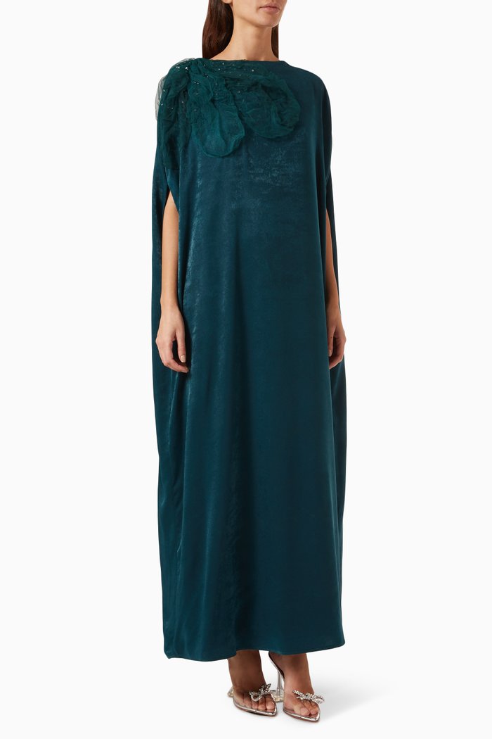 

Bead-embellished Cape-style Kaftan, Green