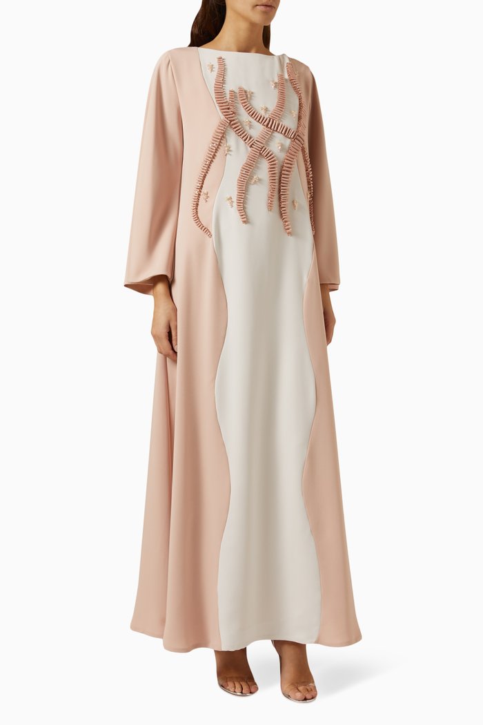 

3D Embellished Kaftan, Pink