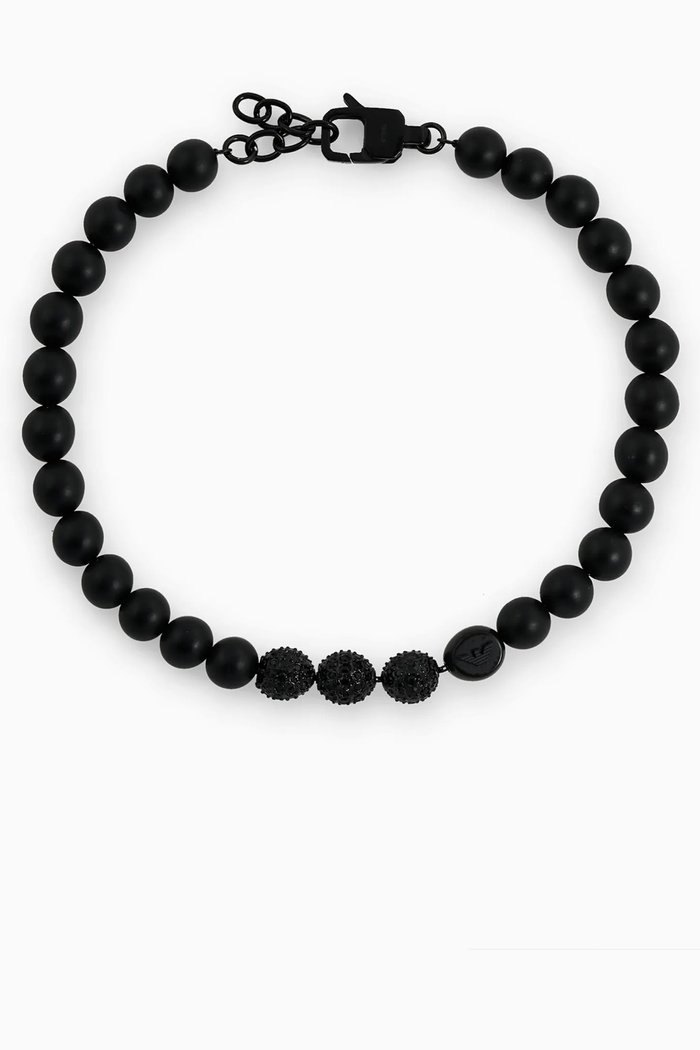 Iconic Trend Bracelet in Brass, Black