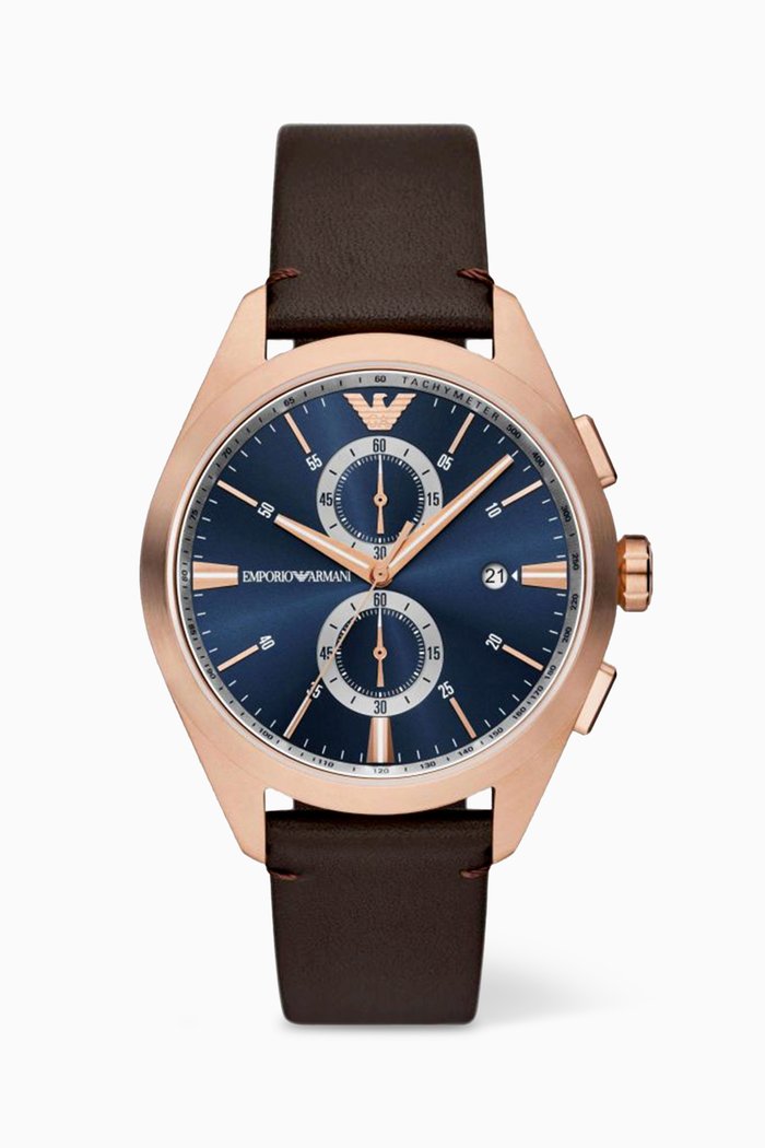 

Claudio Chrono Watch, 43mm, Brown
