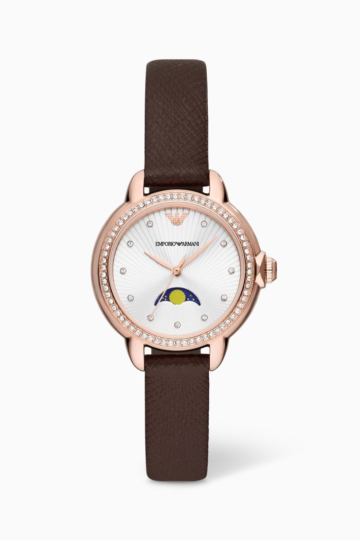 

Mia Quartz Watch, 32mm, Brown