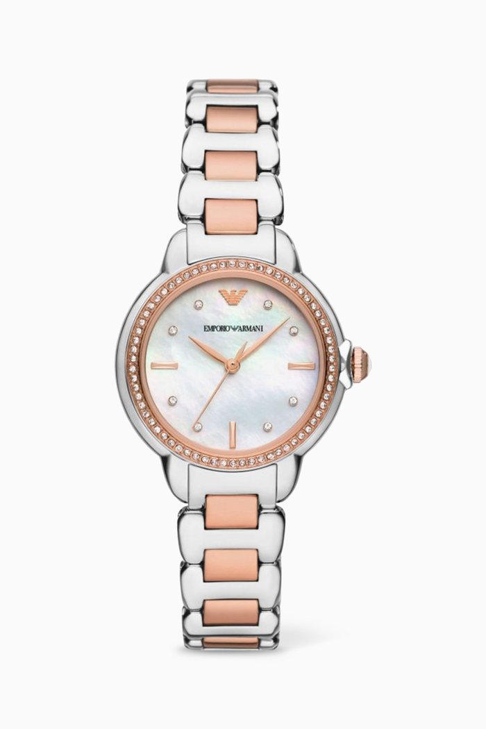

Mia Quartz Watch, 32mm, Silver